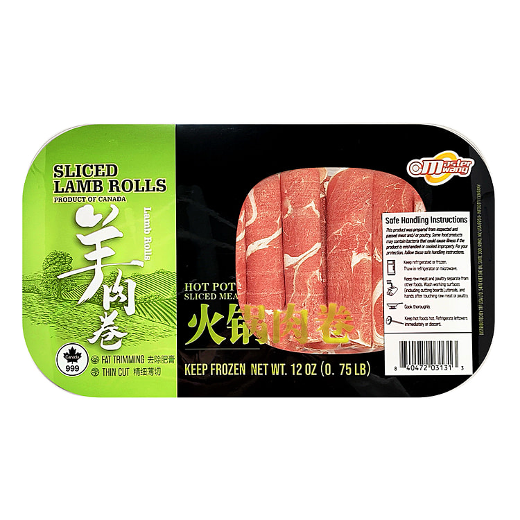王记优选 原切羊肉卷 （涮烤） 12 盎司