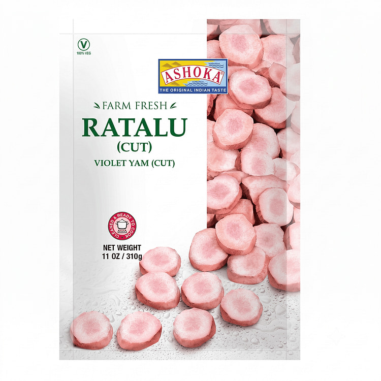 Ashoka Violet Yam Ratalu Cuts Frozen 11oz 310 g