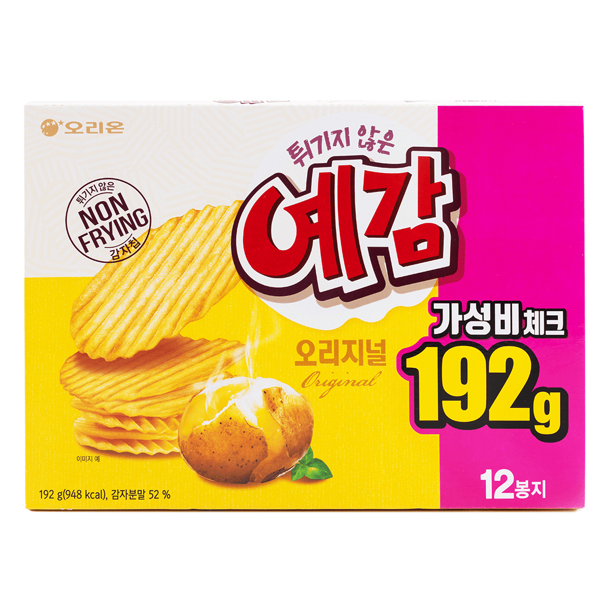 Orion 香脆土豆饼干 原味 12包 192 克