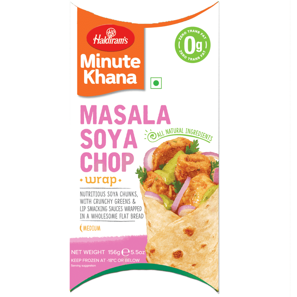 Haldiram Masala Soya Chop Wrap, Frozen 156 g