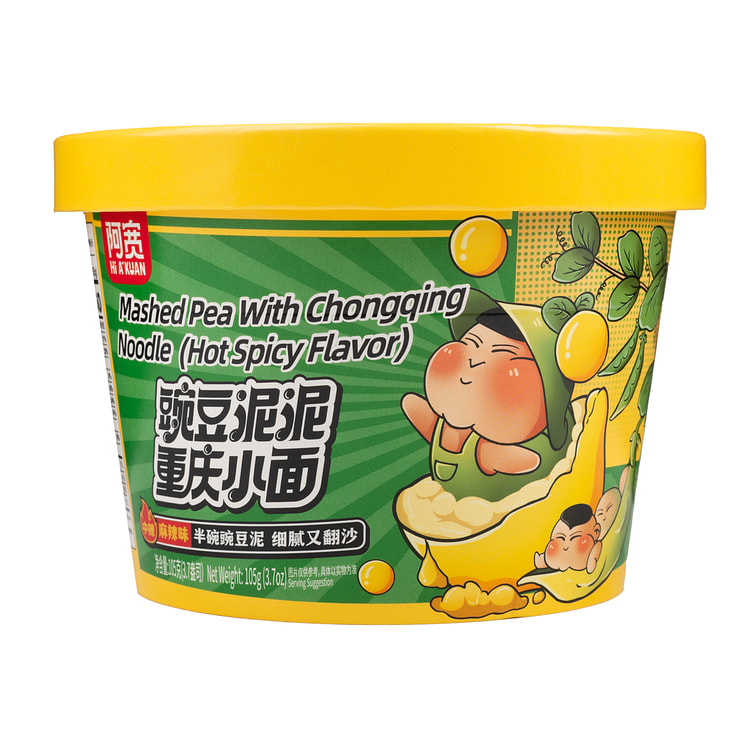 阿宽豌豆泥泥重庆小面麻辣味 105 克