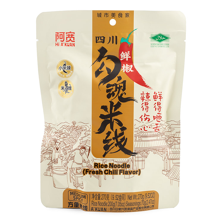 阿宽 鲜椒勾魂米线 （新旧包装随机发送）