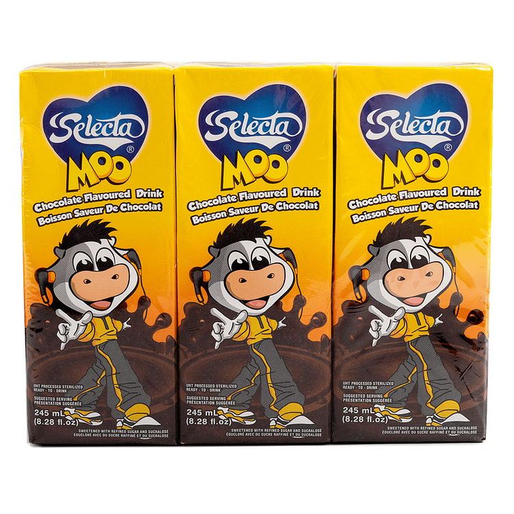Selecta Moo Chocolate Milk Drink 6pack 245 ml