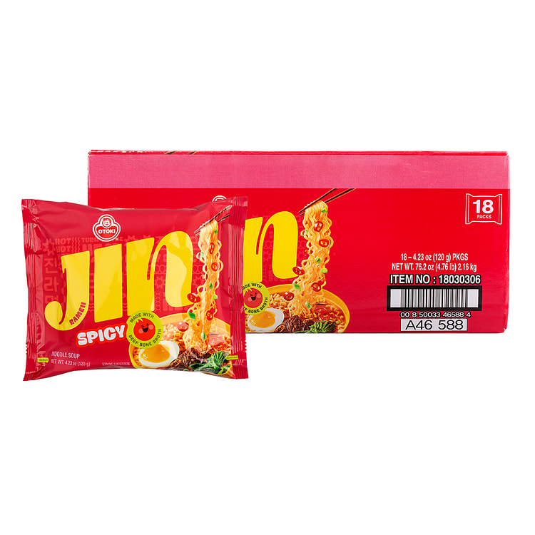 不倒翁 金拉面 辣味 120g*18