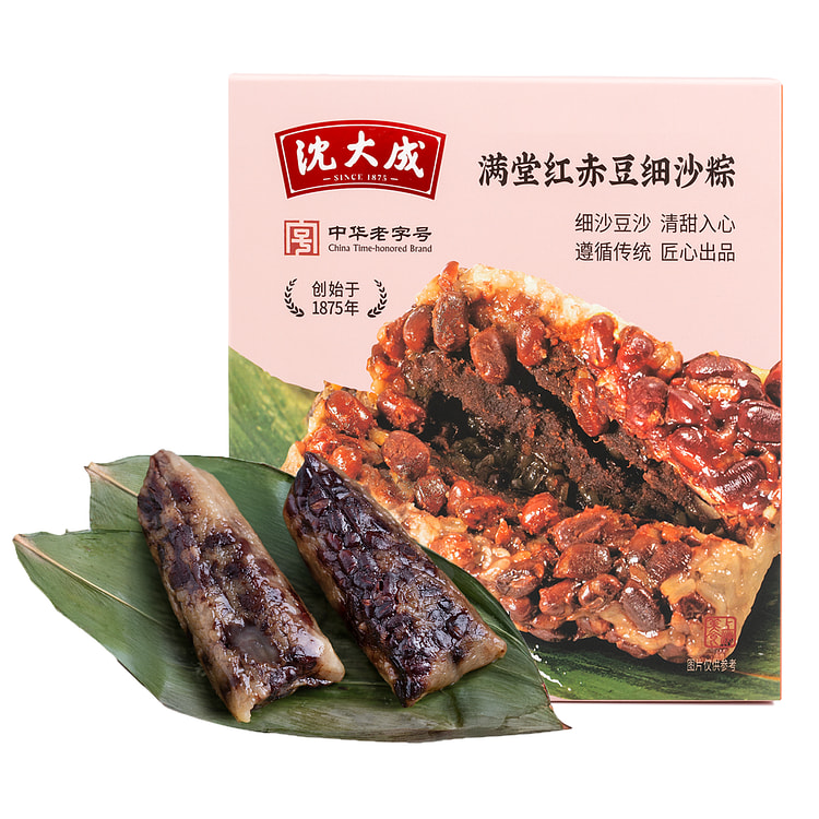 沈大成 满堂红赤豆细沙粽 1盒2个装 240 克