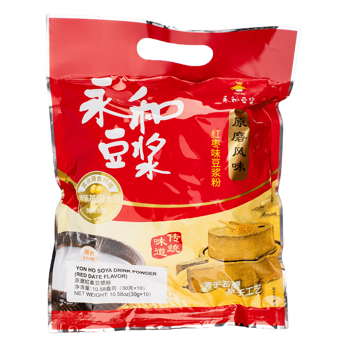永和豆浆 原磨风味红枣味豆浆粉 1.058 盎司*10 包