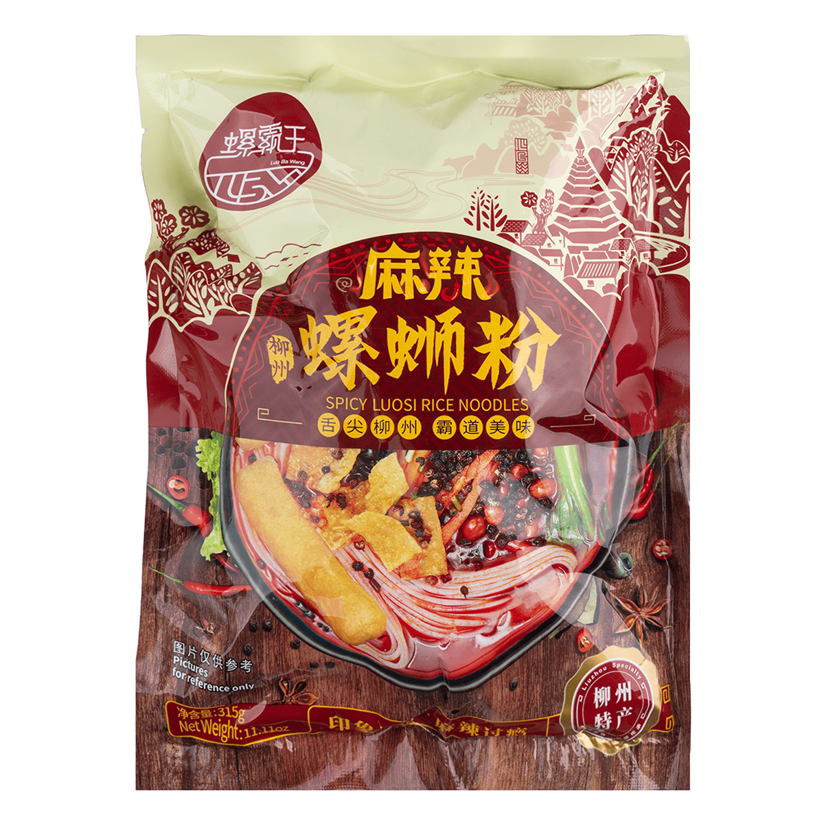Liuzhou Guangxi Specialty Luo Si Fen Spicy Rice Noodles 315 g