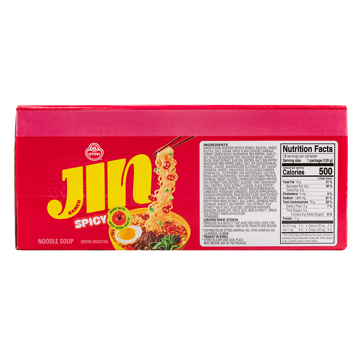 Get Otoki Jin Ramen Spicy 4.23 oz*18 pack Delivered | Weee! Asian