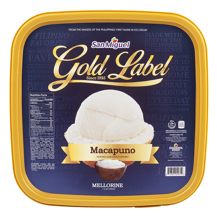 San Miguel Gold Label Macapuno Ice Cream 50.72 oz