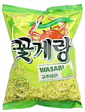 빙그레 꽃게랑 Wasabi 고추냉이 70 그램