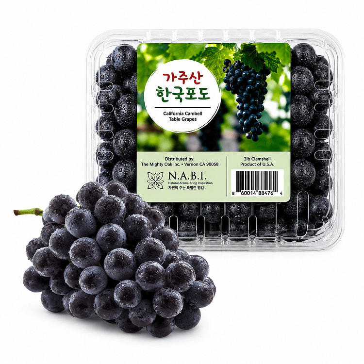 California Korean Campbell Grapes 3 lb