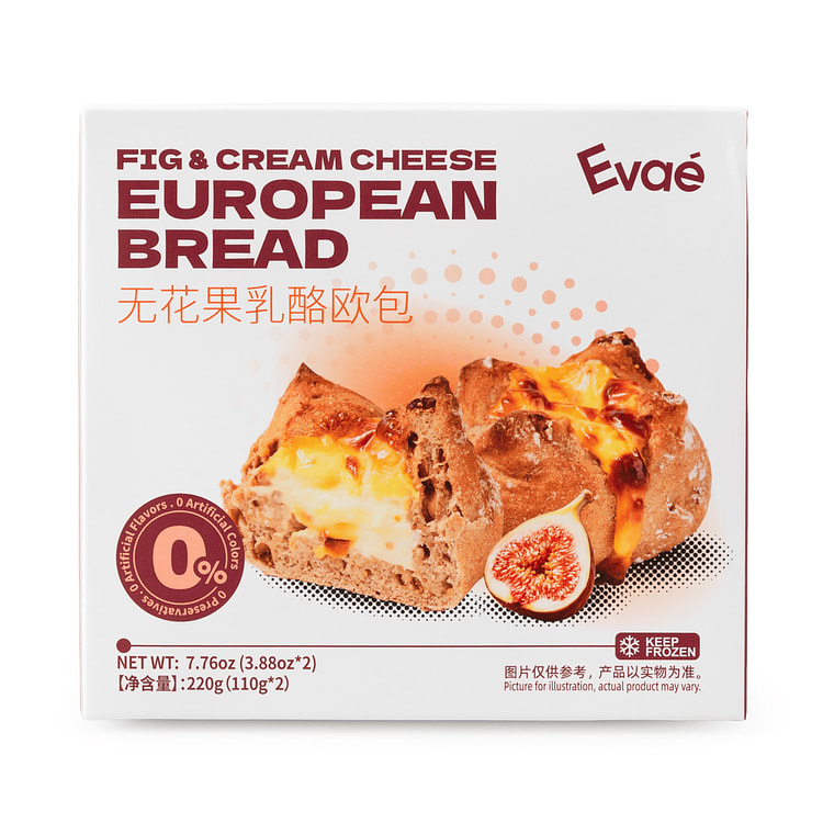 Evae Fig & Cream Cheese European Bread 2PC 220 g