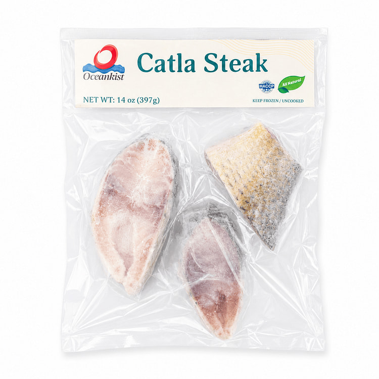 Catla Fish Steak, Frozen 14 oz