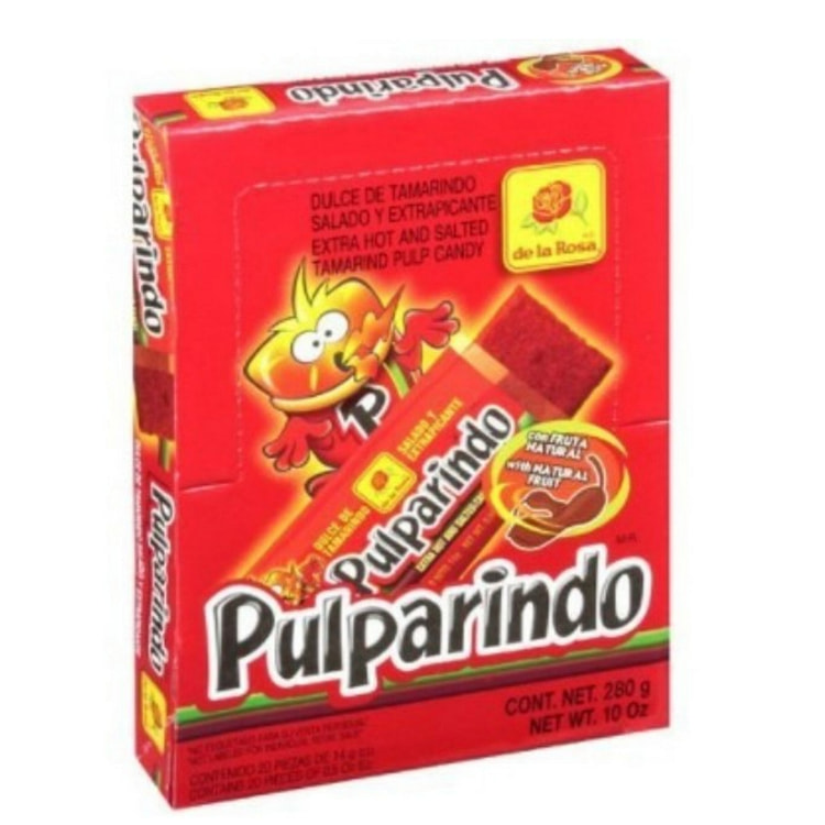 Pulparindo Tamarind pulp candy Extra Hot 20 count