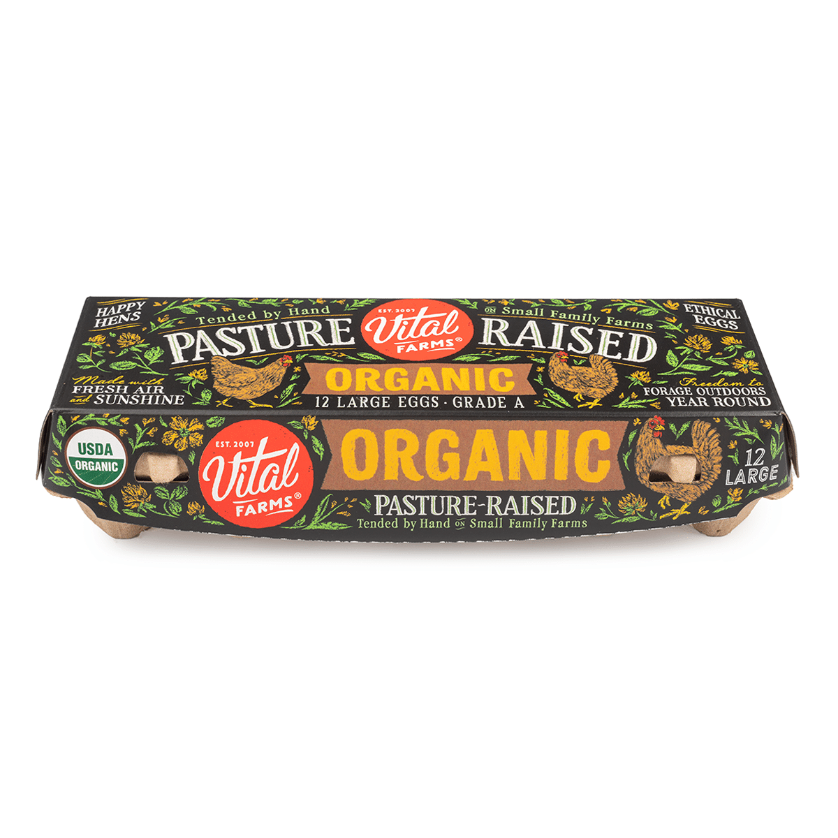 Vital Farms Large Pasture-Raised Organic Eggs 12 count