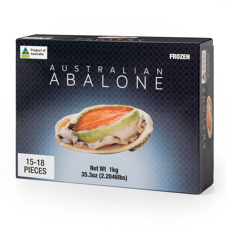 All Natural Australian Greenlip Abalone 15-18ct 35.3 oz