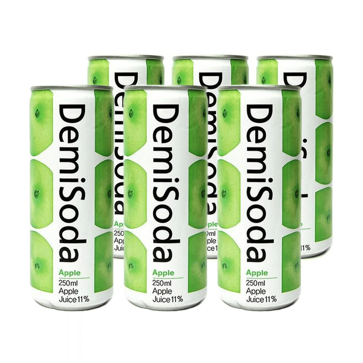 Demisoda Apple Flavored Soda Drink 250 ml*6 can