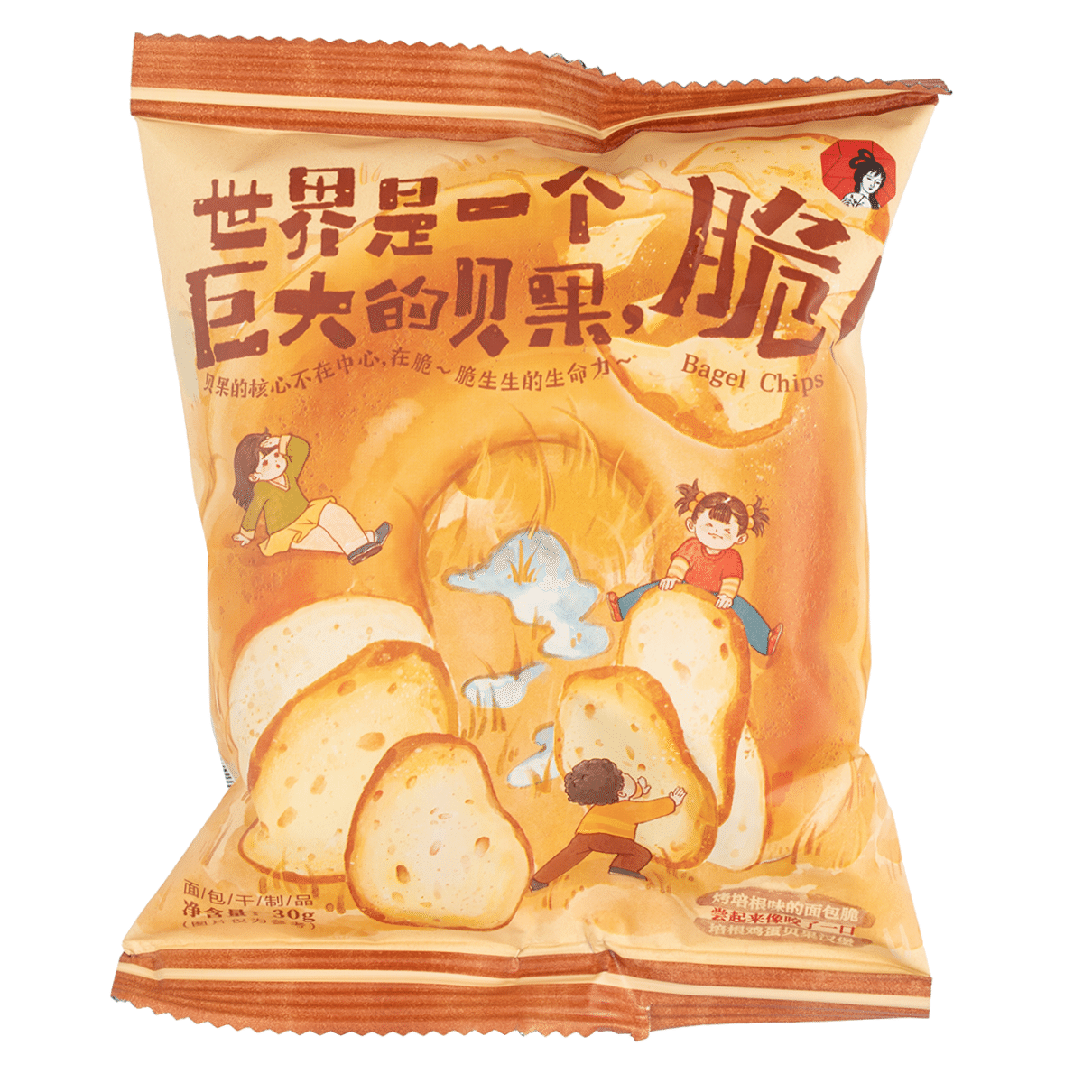 Chips de Bagel sabor tocino ChaYanYueSe 30 g