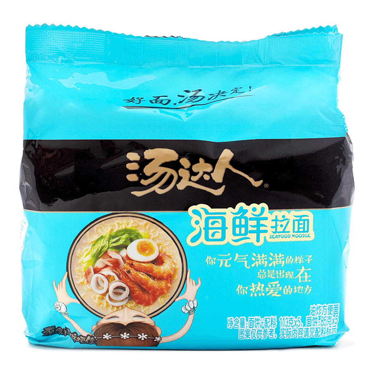 统一 汤达人海鲜拉面 113g*5 565 克