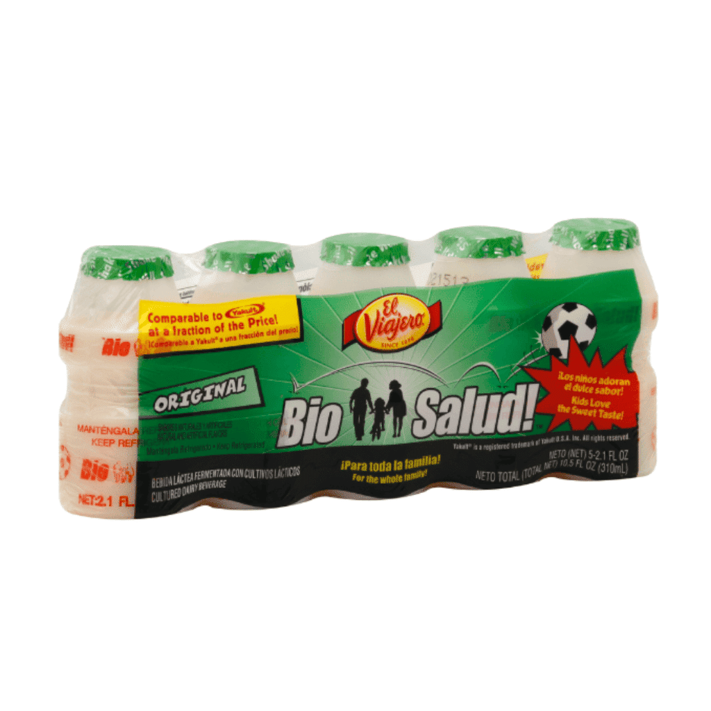 El Viajero BioSalud! Bebida Láctea Fermentada Original 2.1 oz*5 pacotes