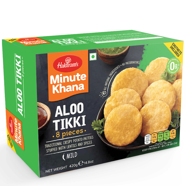 Haldiram's Jhatpat Bites Aloo Tikki, Frozen 14.8 oz