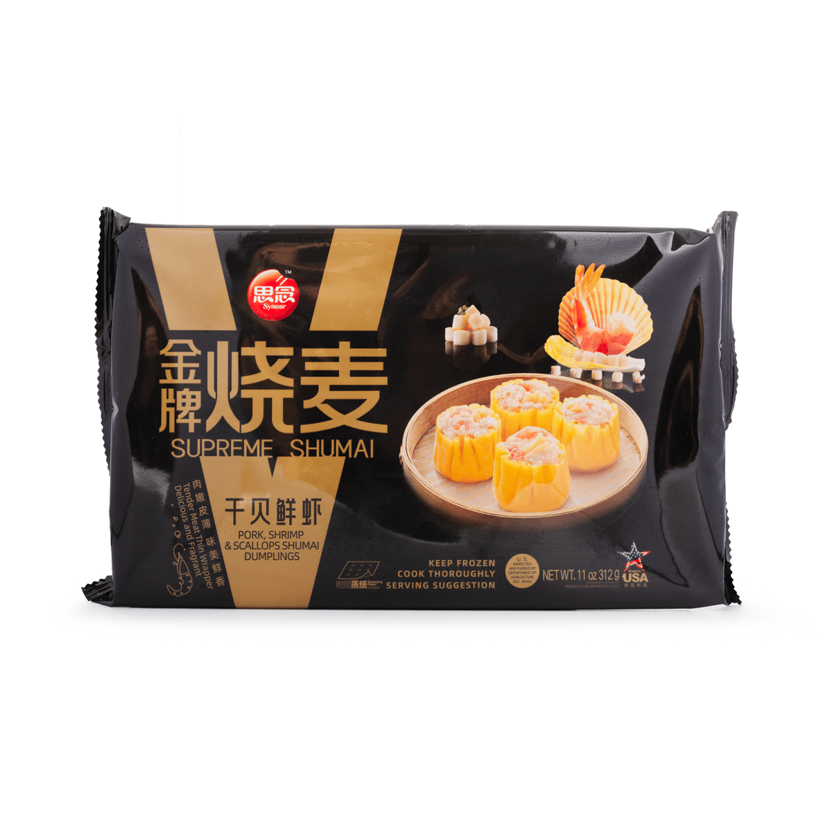 Synear Shumai, Pork, Shrimp and Scallop, Frozen 11 oz