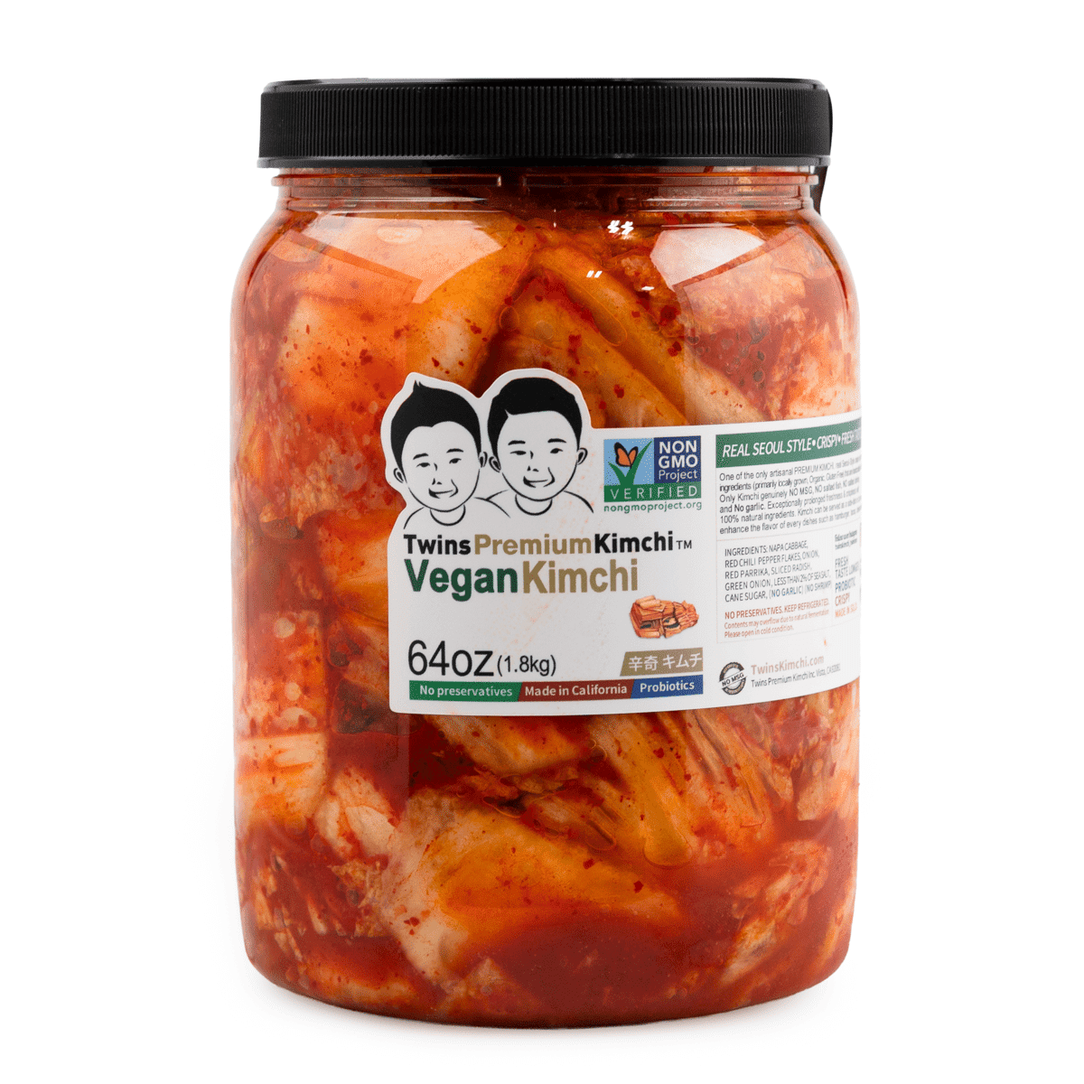 Kimchi Vegano em Fatias Premium Twins 64 onça(s)