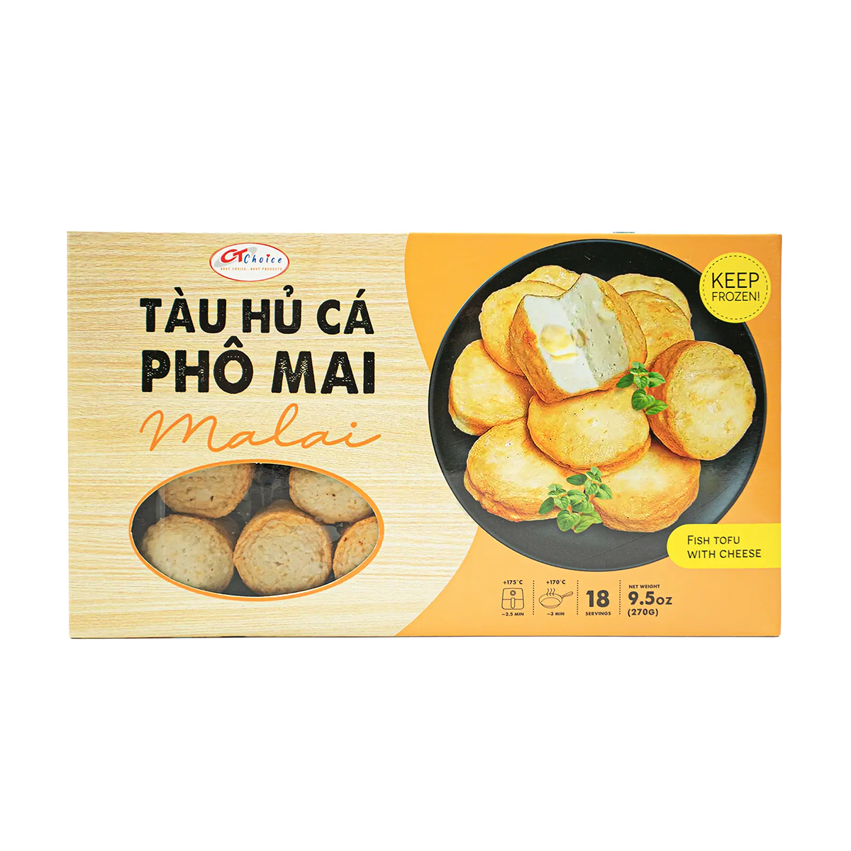 CT Choice Fish Tofu with Cheese , Frozen 270 グラム - Weee!