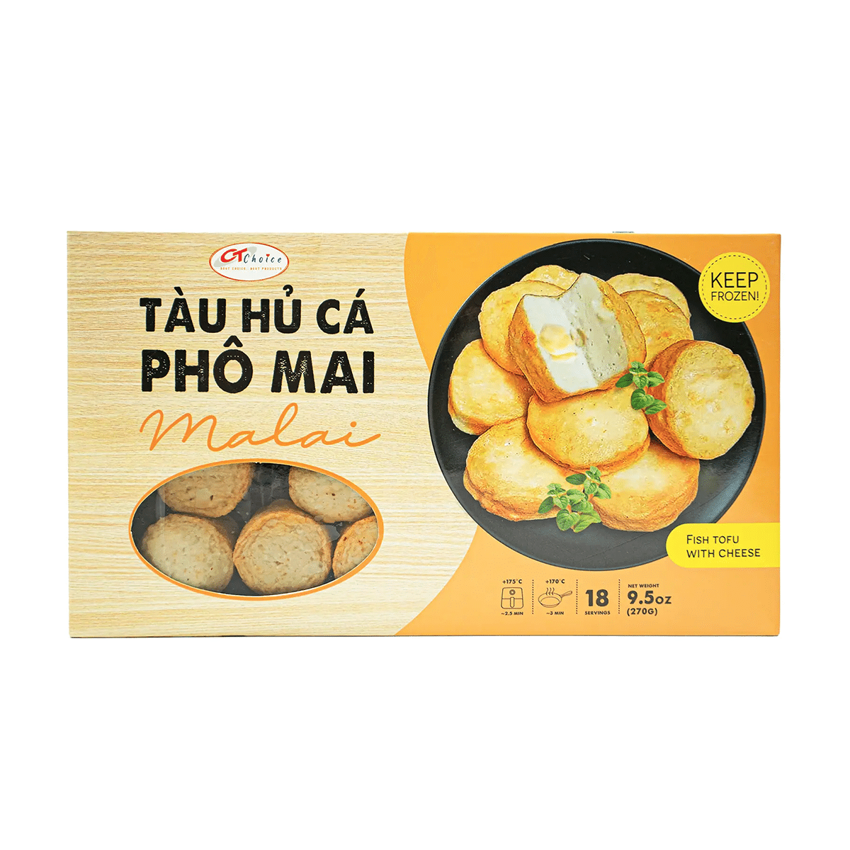 Chả Cá Viên Nhân Phô Mai Chảy CT Choice, Đông Lạnh 270 g