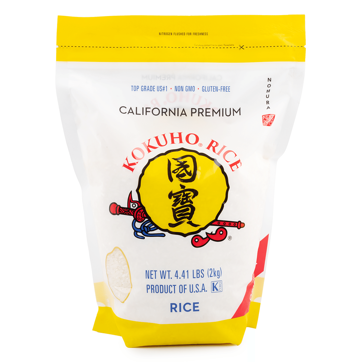 Kokuho Calrose Rice Yellow California Premium 4.4 lb