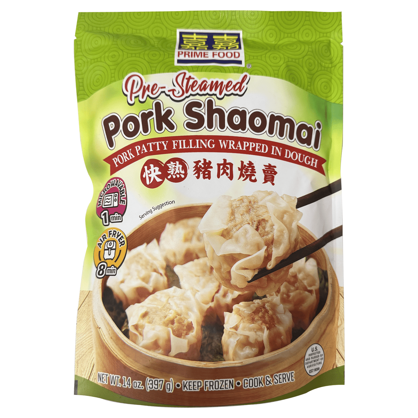 Prime Food Pre-Steamed Pork Shaomai 14 oz