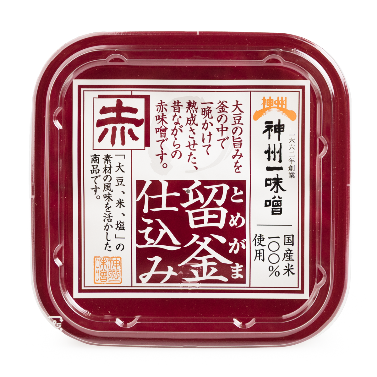 神州一味噌 信州諏訪産無添加 留釜仕込み赤 26.5 オンス - Weee!