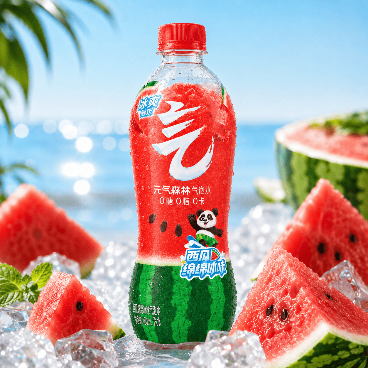 Get Chi Forest Sparkling Water Beverage Watermelon Ice Flavor 480