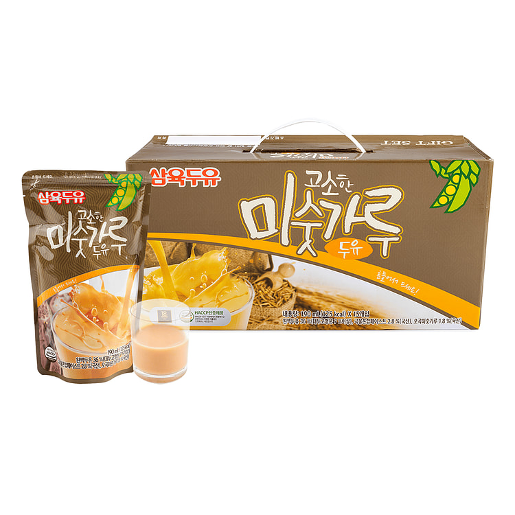 Sahmyook Foods Soymilk Brown 1 BOX 190 ml*15 pack