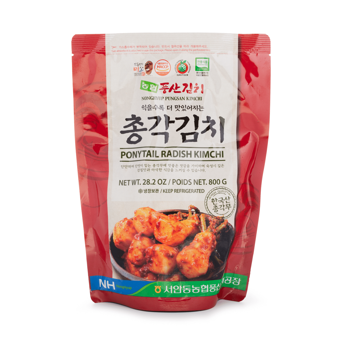 농협 풍산 김치 총각김치, 한국산 총각무 800 그램