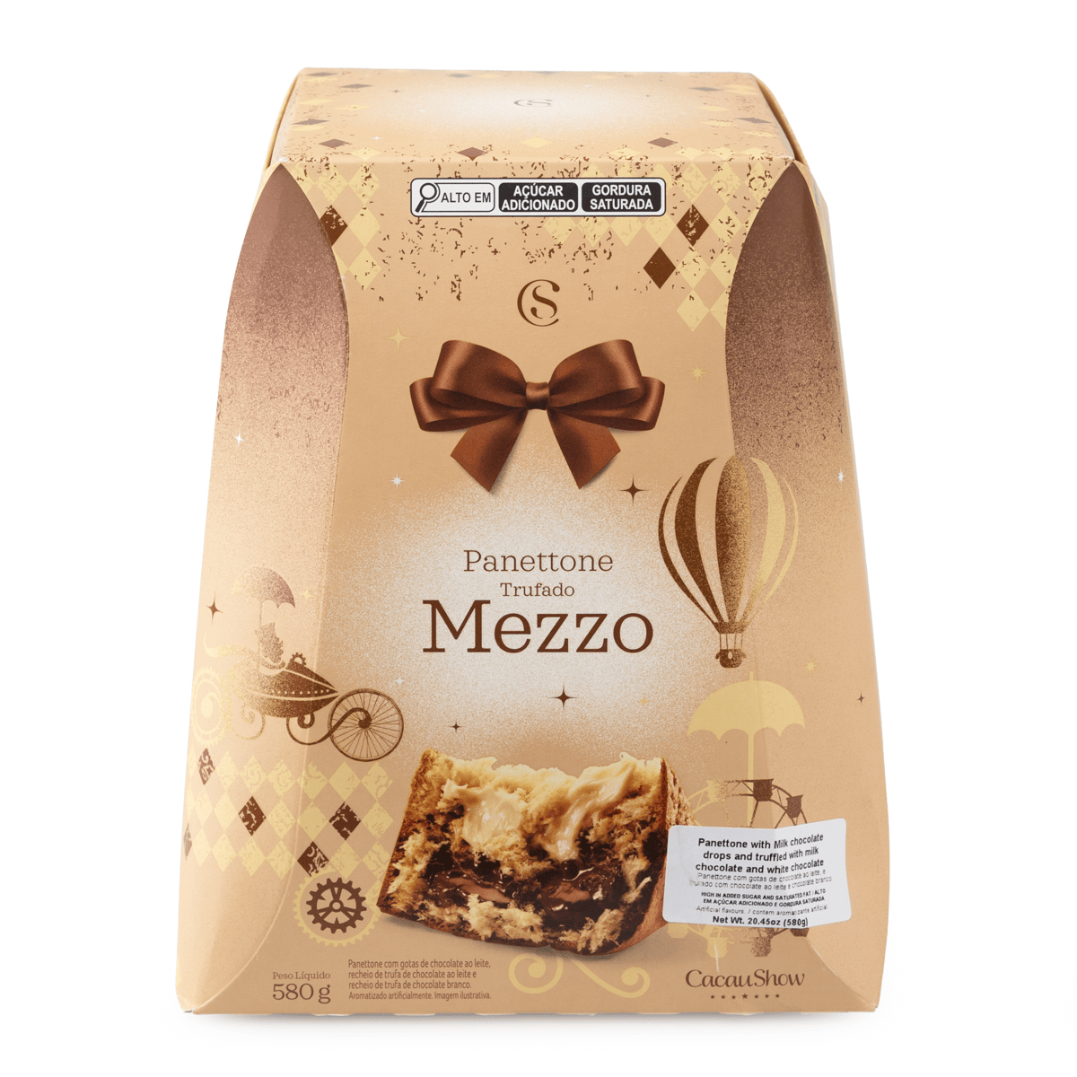 Mezzo Truffled Panettone Cacau Show 580 グラム