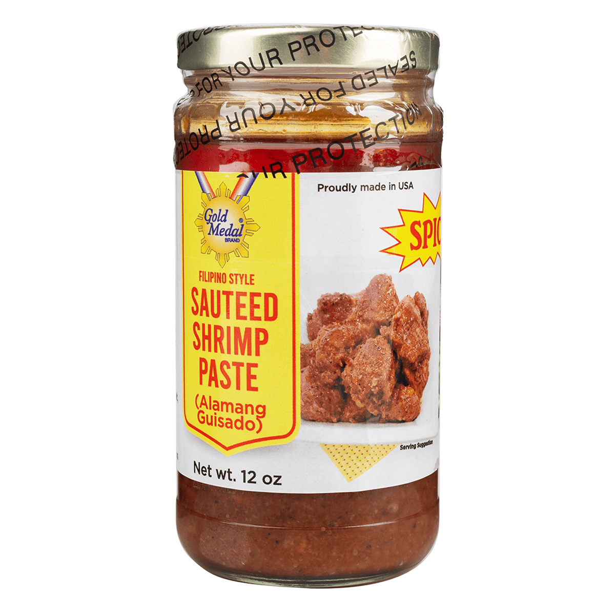Gold Medal Bagoong Alamang Guisado Spicy (Shrimp Paste) 12 oz