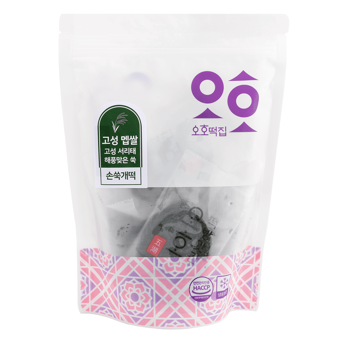 오호떡집 서리태 손쑥개떡 450 그램