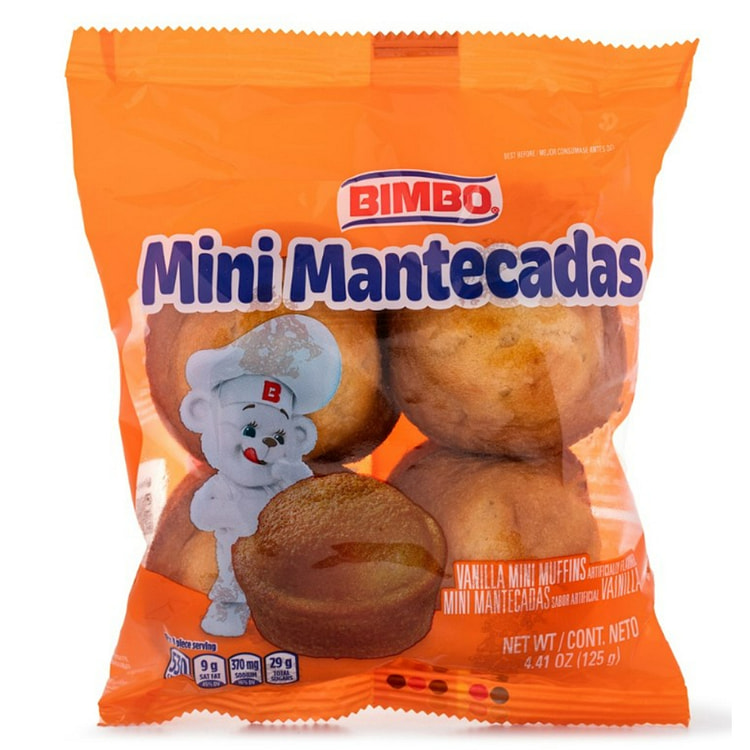 Bimbo Mini Mantecadas Muffins 4ct 125 g