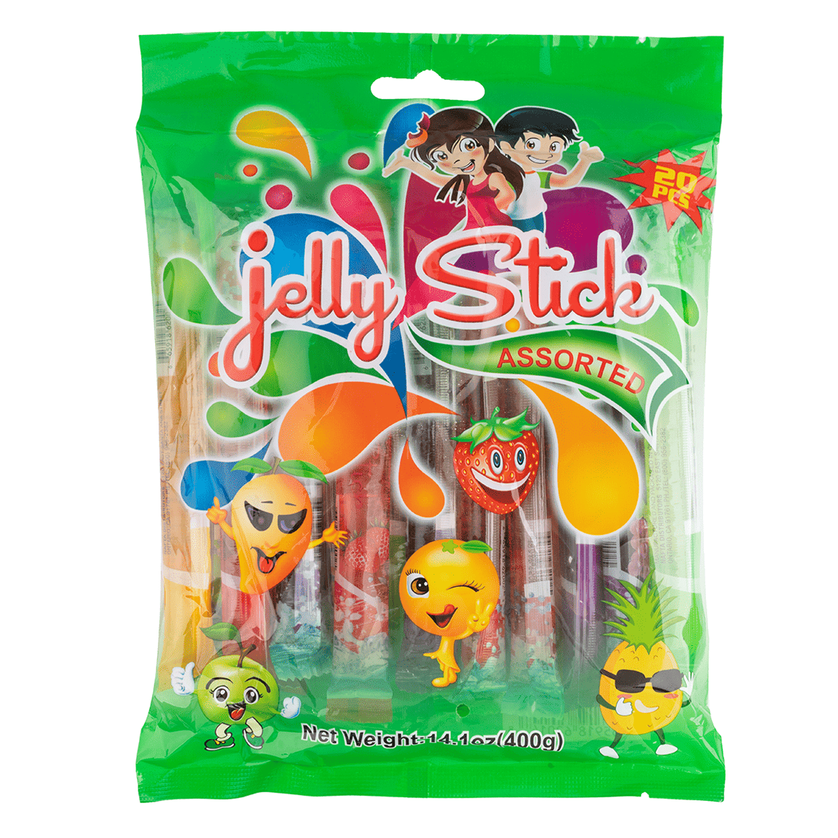 Mi Dulce Mexico Palitos de Gelatina 20 unidades 400 g