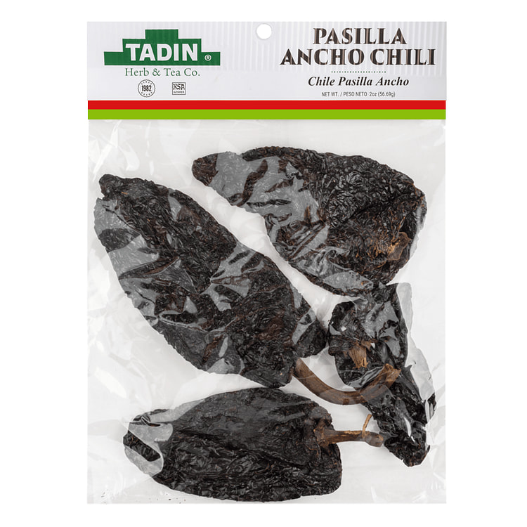 Tadin Pasilla Ancho Chili Dry 2 oz