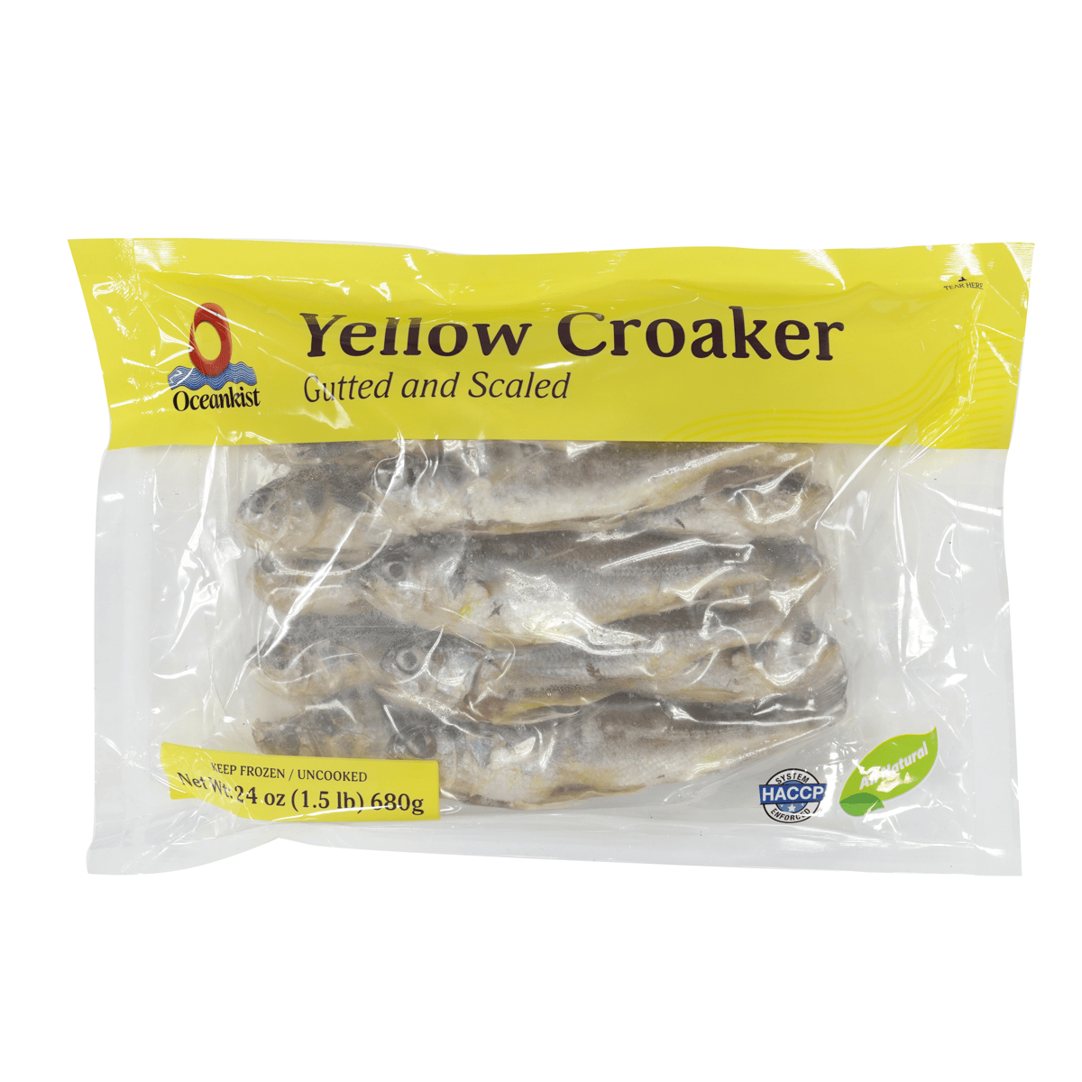 Wild Yellow Croaker Whole Cleaned, Frozen 1.5 lb