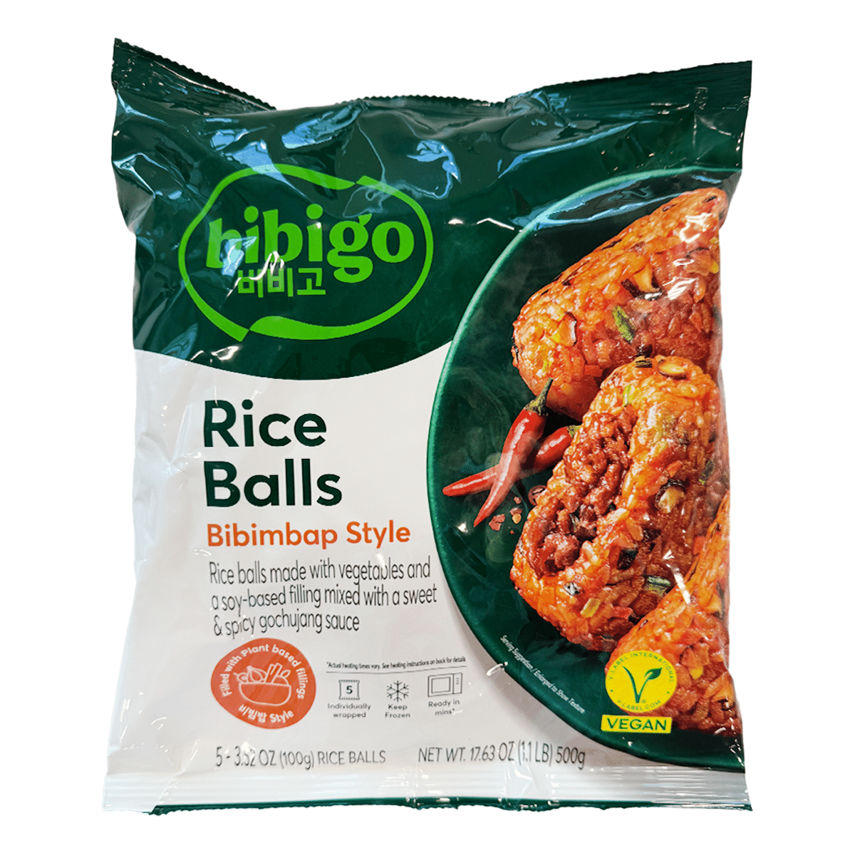CJ Bibigo Bibimbap Style Rice Ball, Frozen 500 g