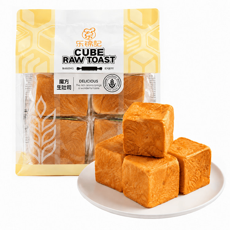 Lejinji Cube Raw Toast, 4pcs 320 g