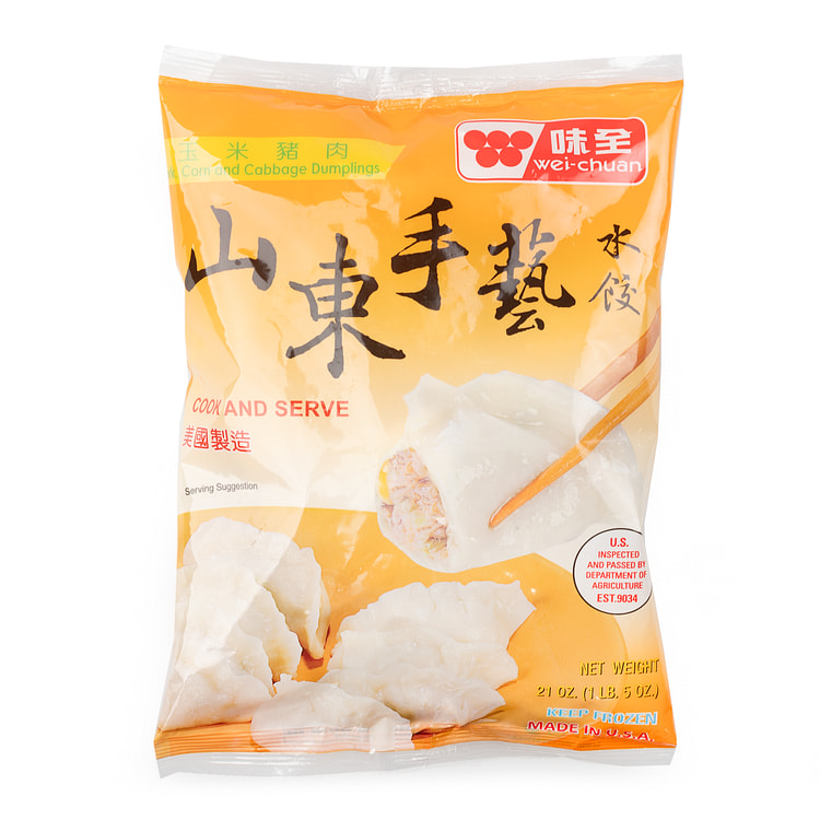 味全 山东手艺 玉米猪肉水饺 冷冻