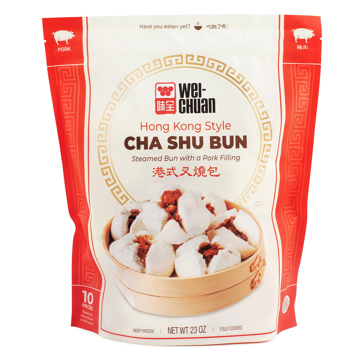 Wei-Chuan Cha Shu Pork Filling Bun 10pcs, Frozen 650 g