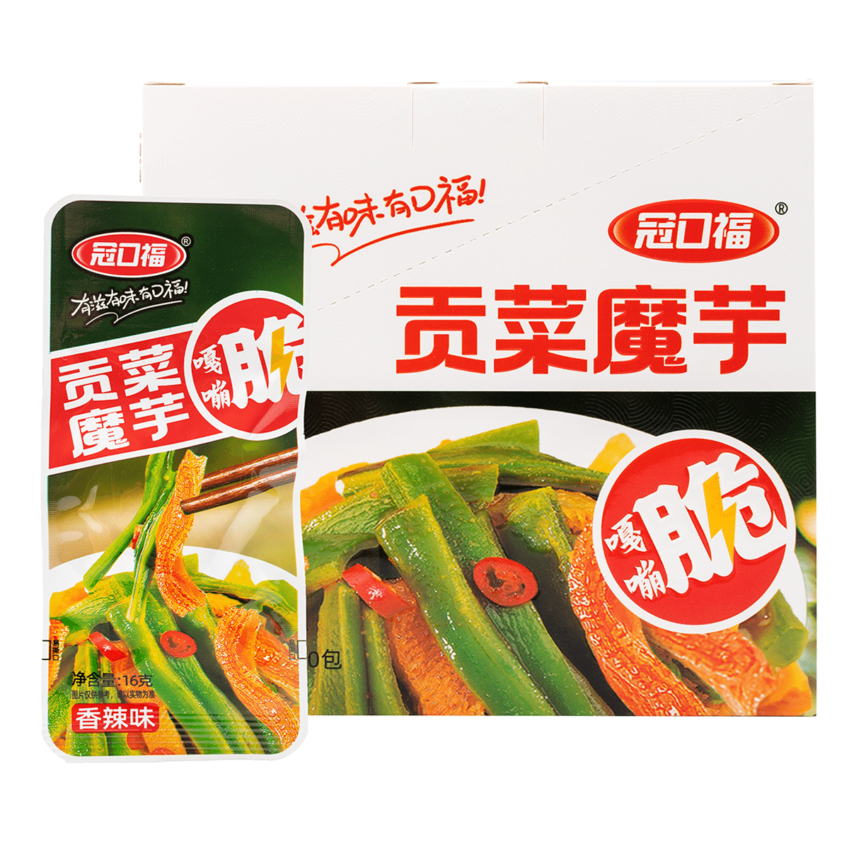 冠口福 贡菜魔芋 香辣味 15 克*20 份
