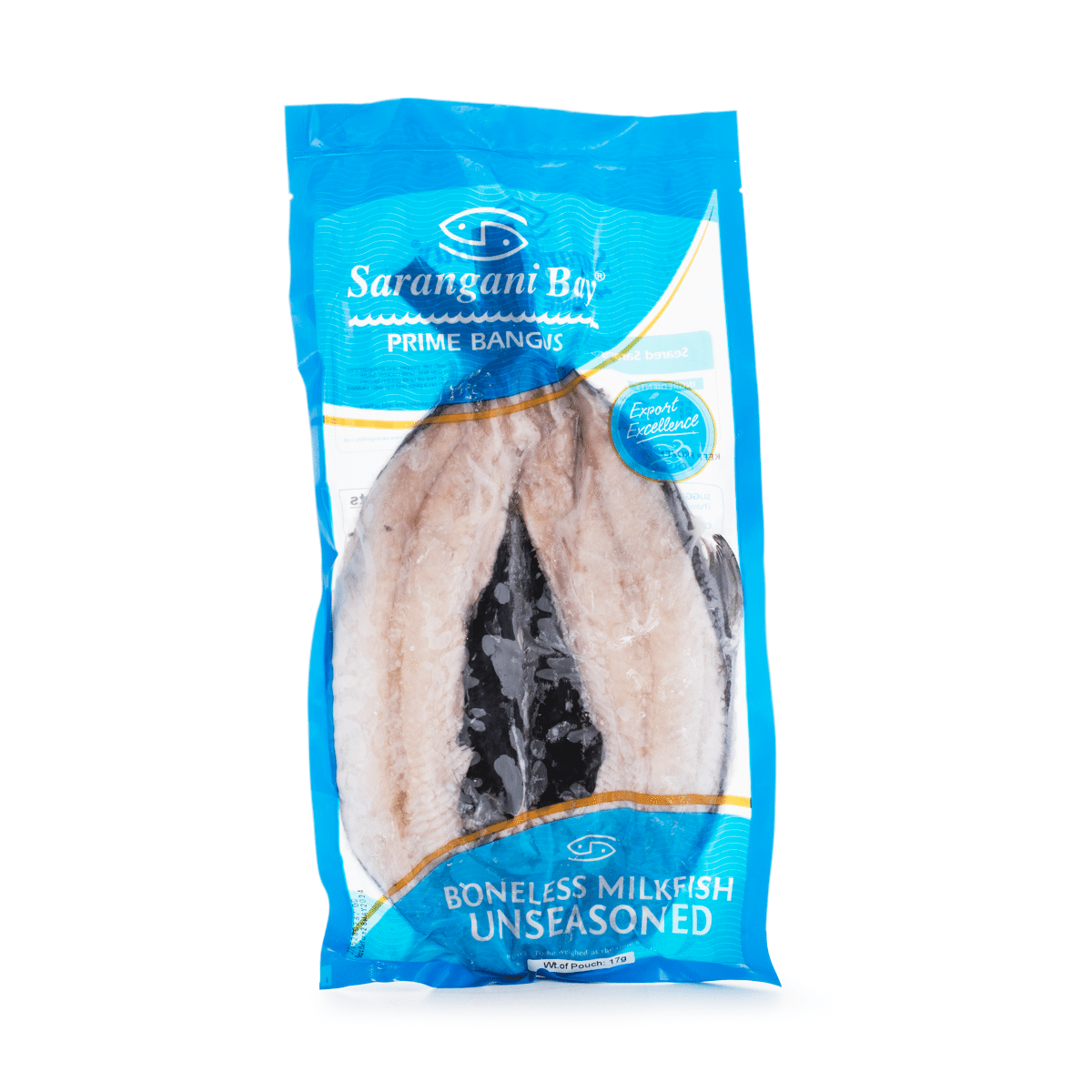 Sarangani Bay Boneless Bangus (Milkfish) Unseasoned, Frozen 486-648 g