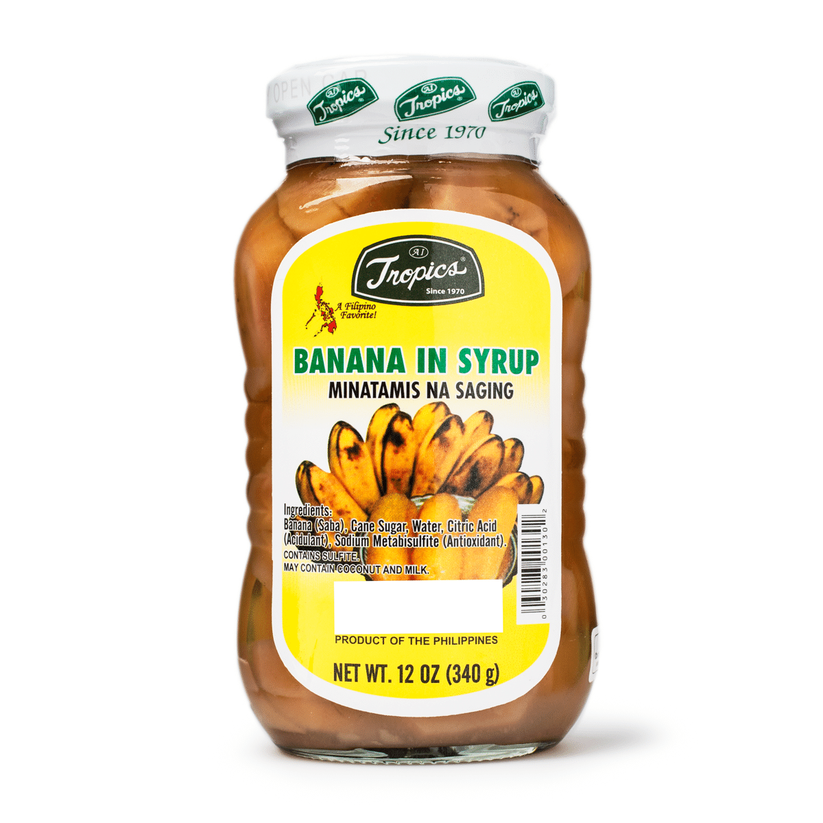 Tropics Saba Banana In Syrup 340 g
