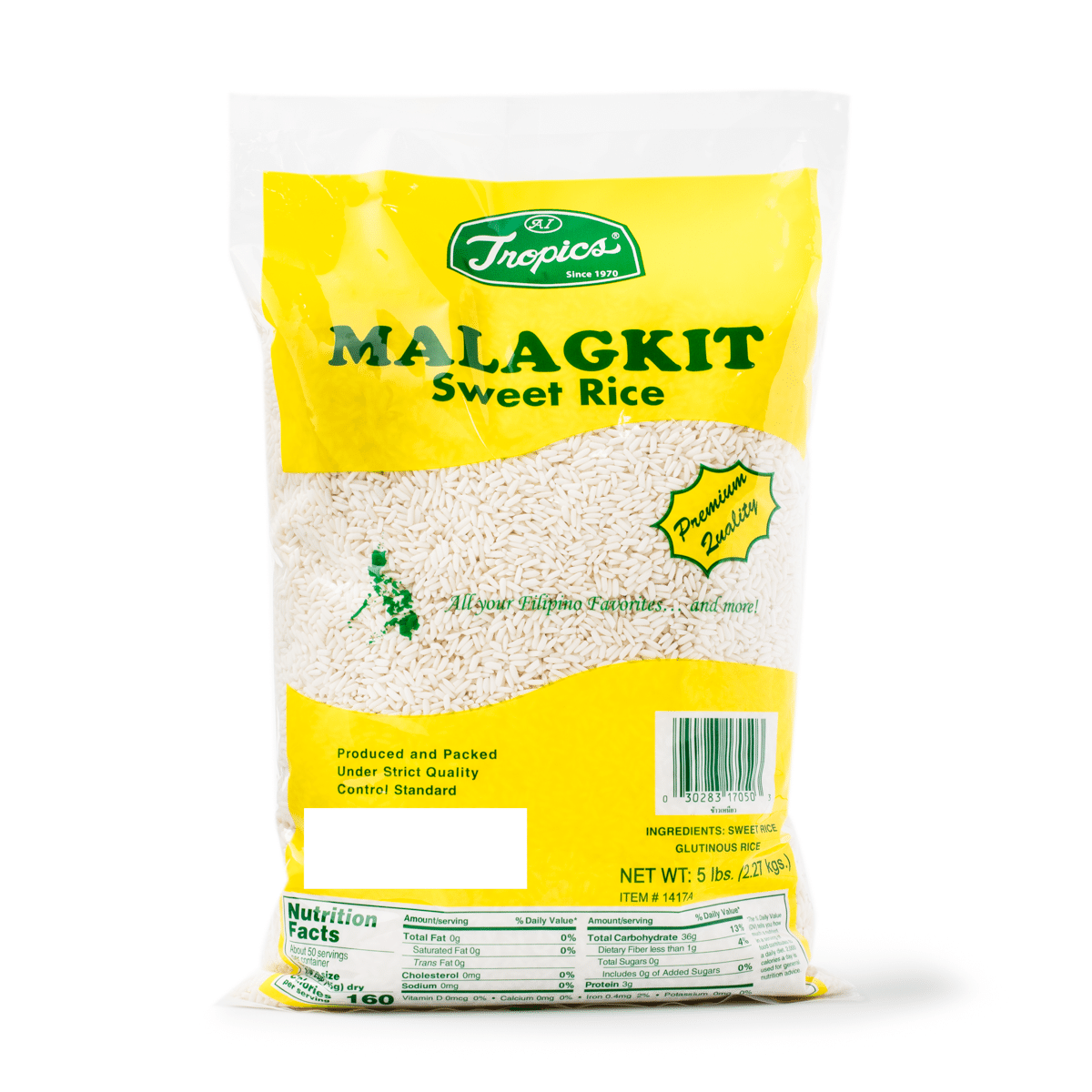 Tropics Arroz Doce Malagkit 5 libra(s)